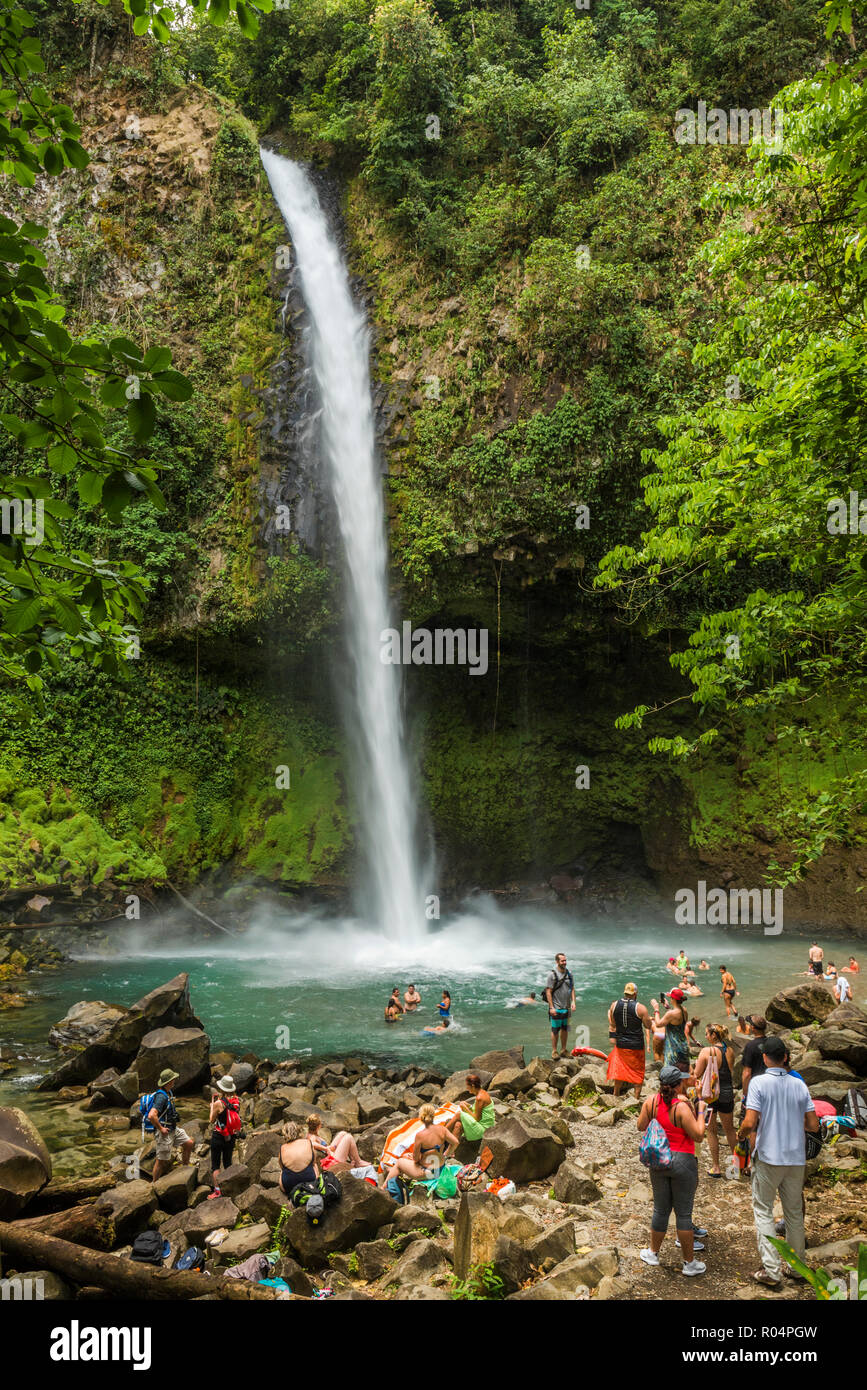 La Fortuna Waterfall, Alajuela Province, Costa Rica, Central America Stock Photo