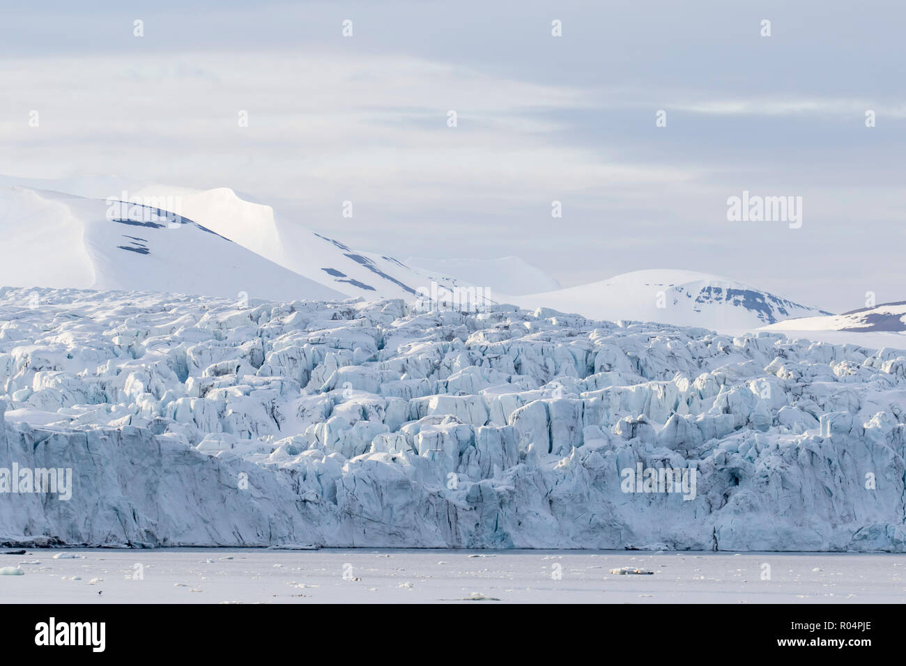 Hornsund, a fjord system on the western coast of Spitsbergen, Svalbard Archipelago, Arctic, Norway, Europe Stock Photo