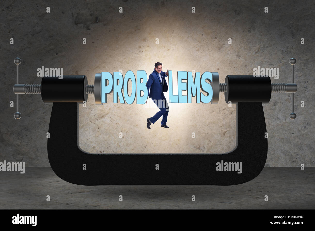 Business problem and challenge concept with businessman Stock Photo - Alamy