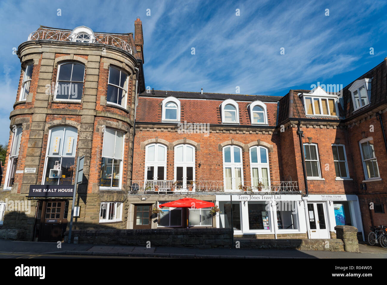 Old Coppers Malt House is the oldest pub in Church Stretton, Shropshire Stock Photo