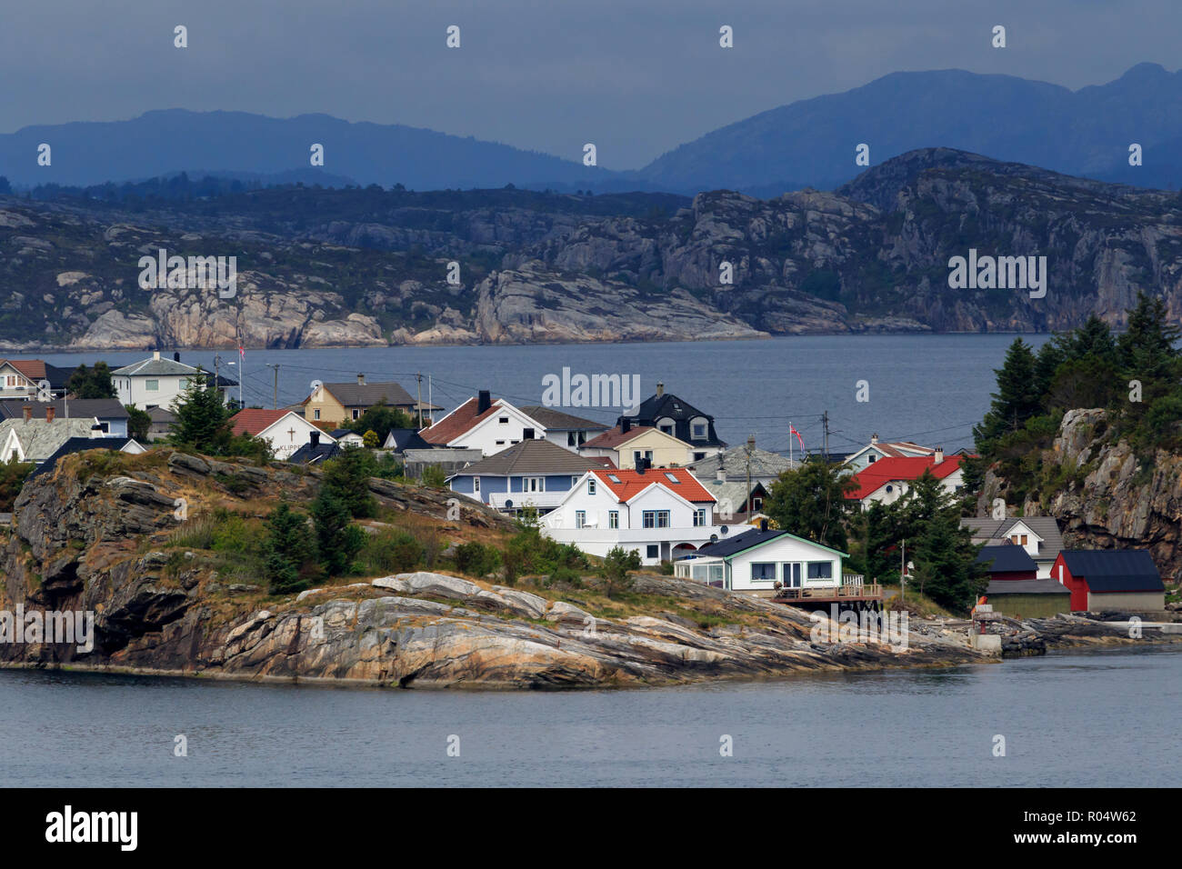 Ramsoyna Village, Askoy Island, Bergen, Hordaland County, Norway, Scandinavia, Scandinavia, Europe Stock Photo