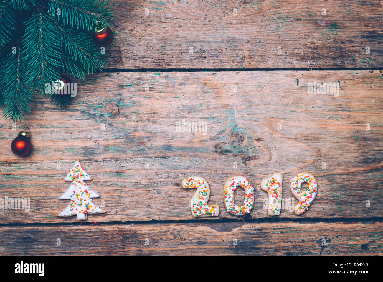 2019 Christmas Cookies 2019 background Happy New Year 2019. Christmas cookies in the form 2019 Christmas Cookies 2019 background Happy New Year 2019. Christmas cookies in the form