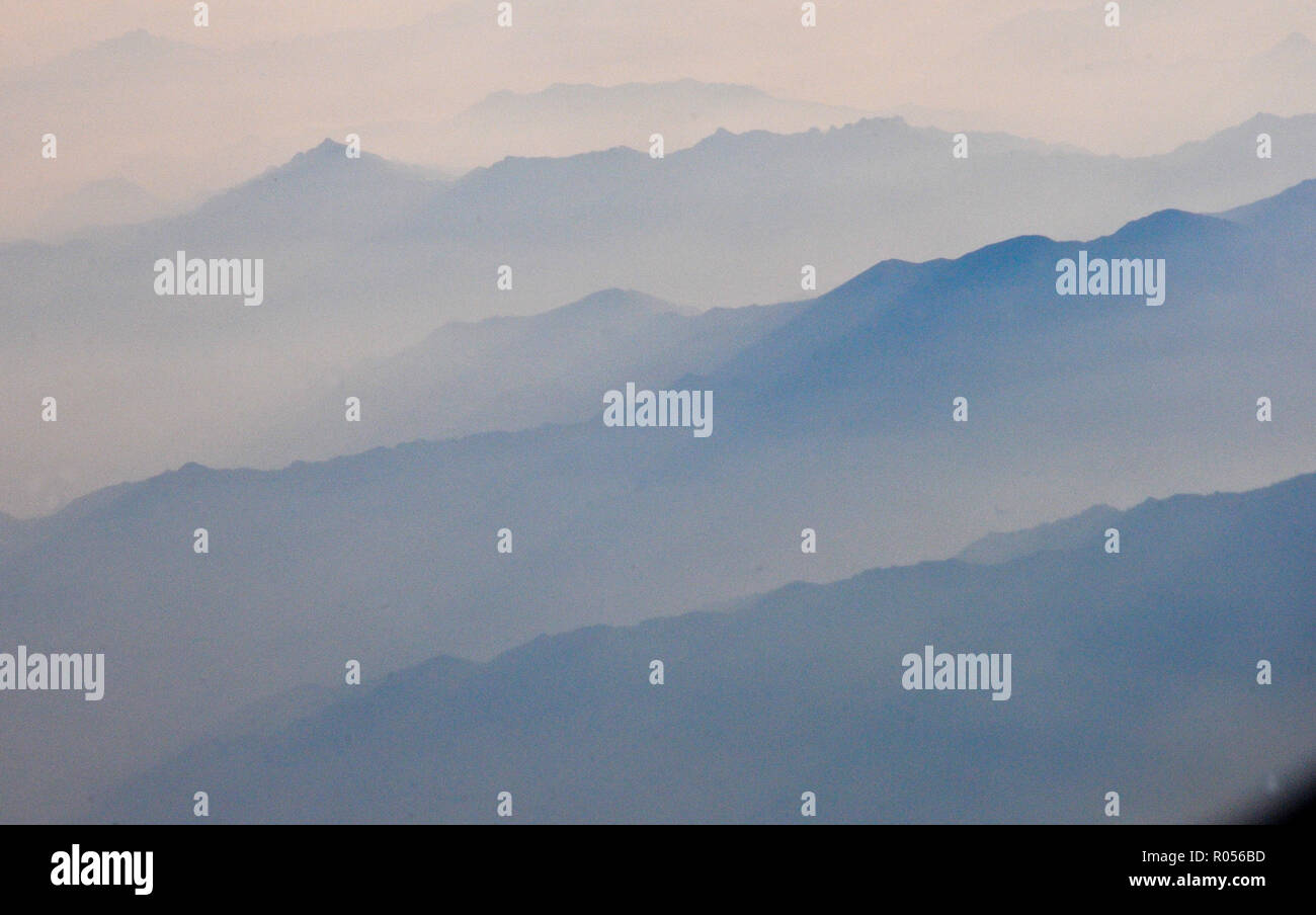 Gansu, Gansu, China. 2nd Nov, 2018. Gansu, CHINA-Aerial Photography of Qilian Mountain in northwest  Gansu Province. Credit: SIPA Asia/ZUMA Wire/Alamy Live News Stock Photo