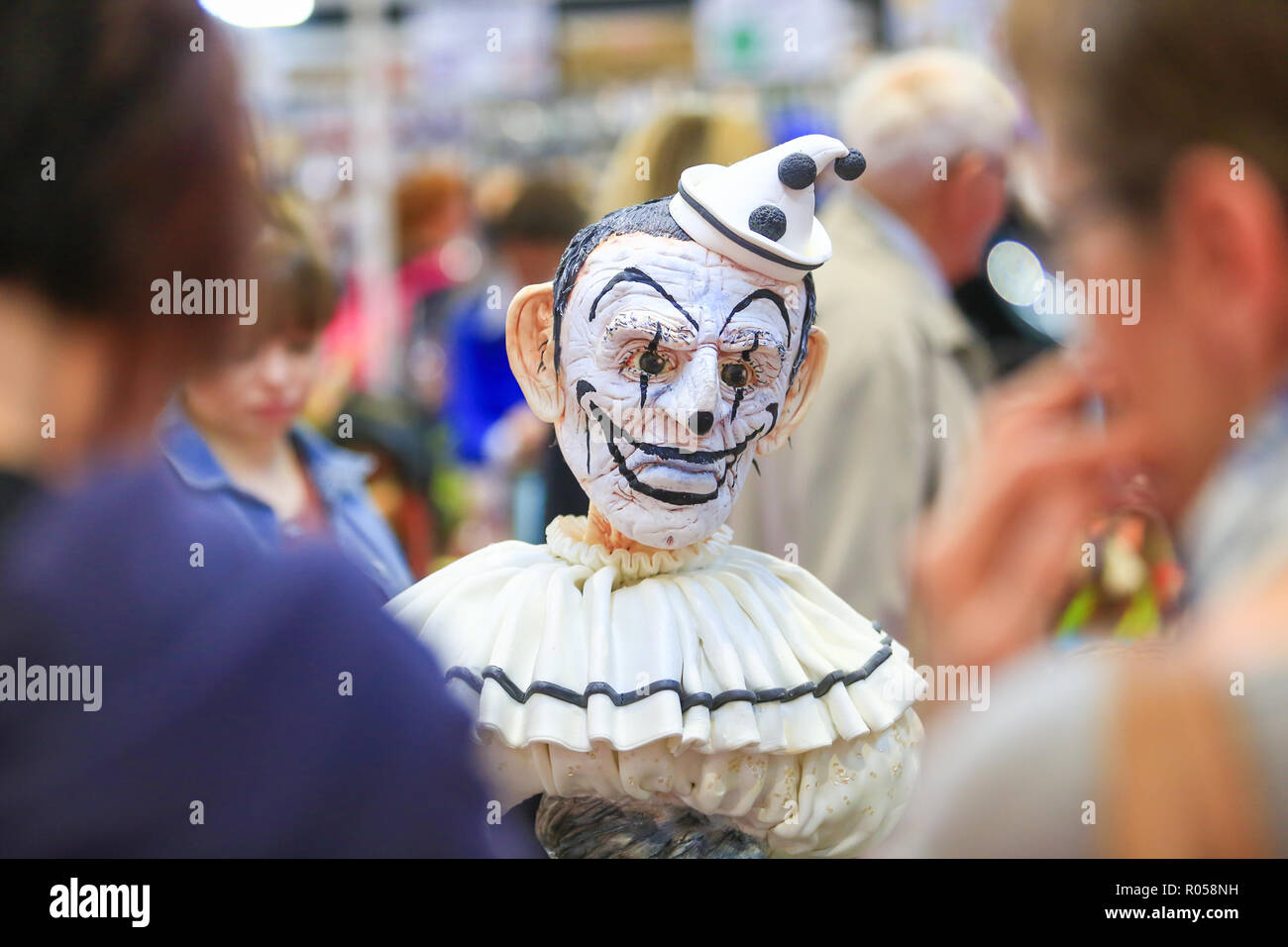 Birmingham, UK. 2nd November, 2018. The opening day of the 25th Cake International Show at the NEC in Birmingham. Hundreds of exhibitors show off their skills in sugar and cake.  Peter Lopeman/Alamy Live News Stock Photo