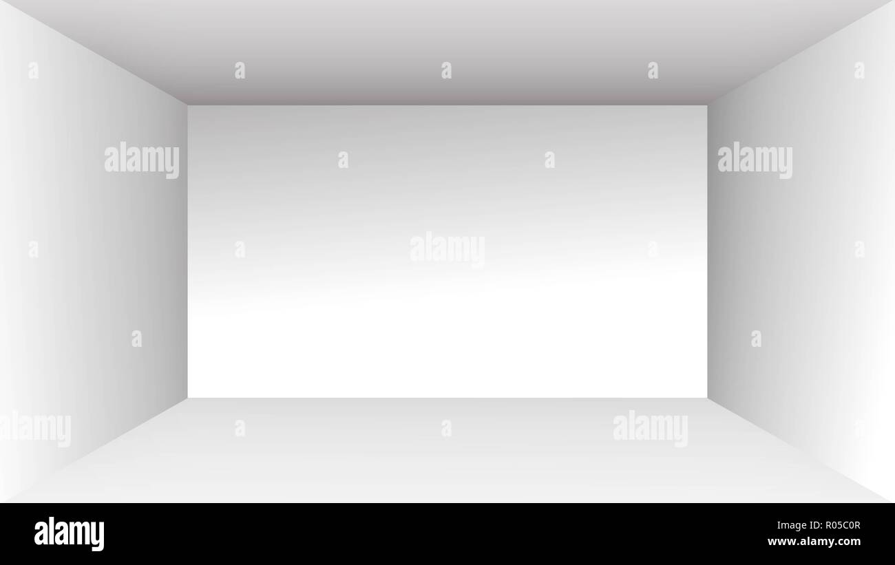 White empty room studio gradient used for background and display of ...