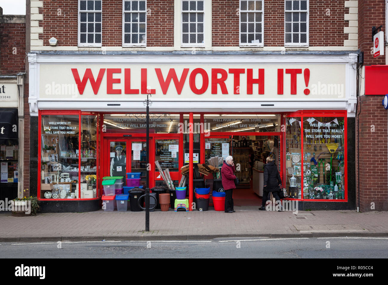 Shop with a variation on the iconic 'Woolworth' name called Wellworth