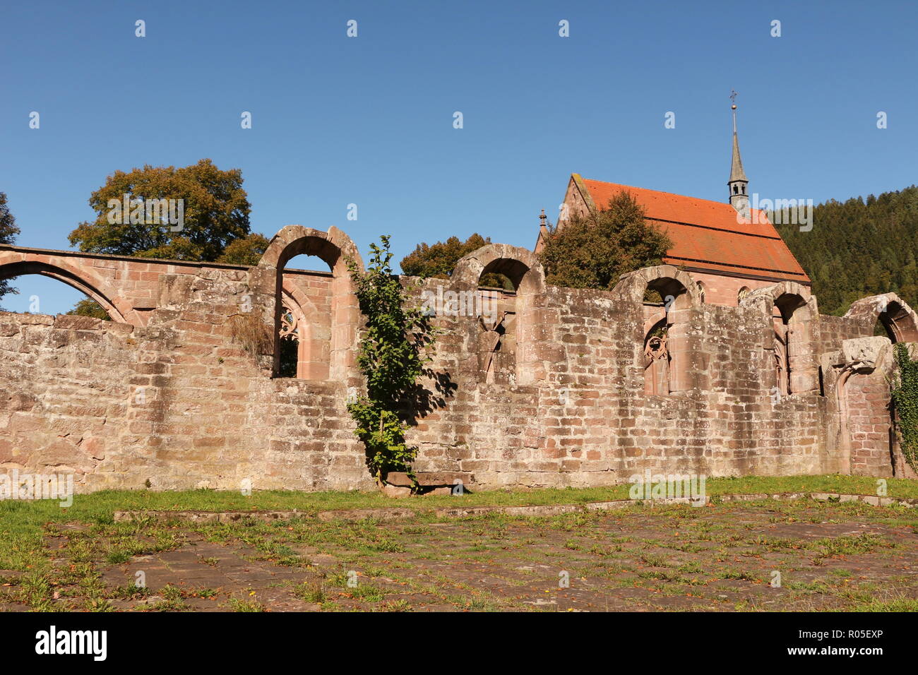 Das ehemalige Kloster Hirsau in Hirsau, einem Stadteil von Calw im Schwarzwald Stock Photo