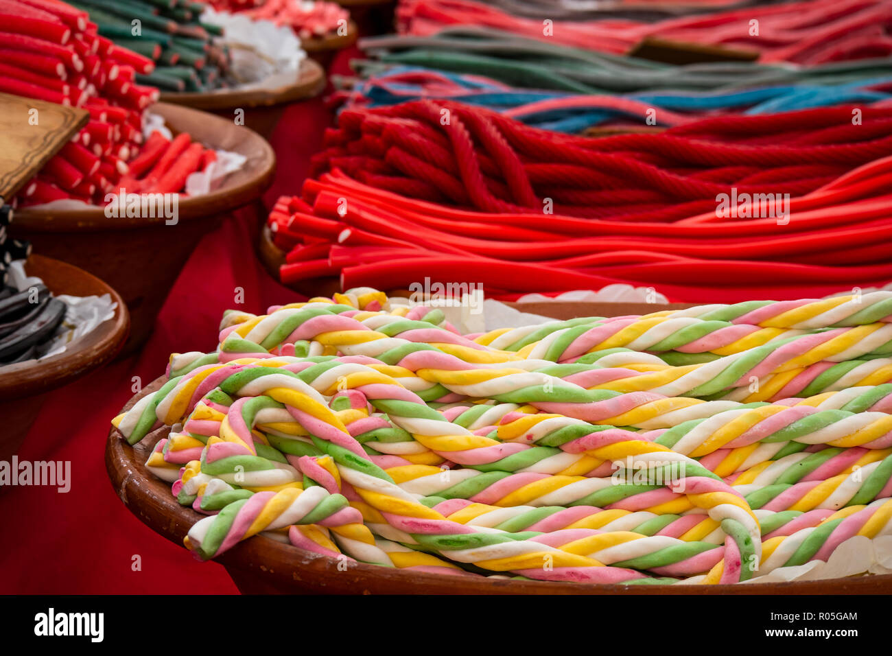 colorful variety of sweets Stock Photo