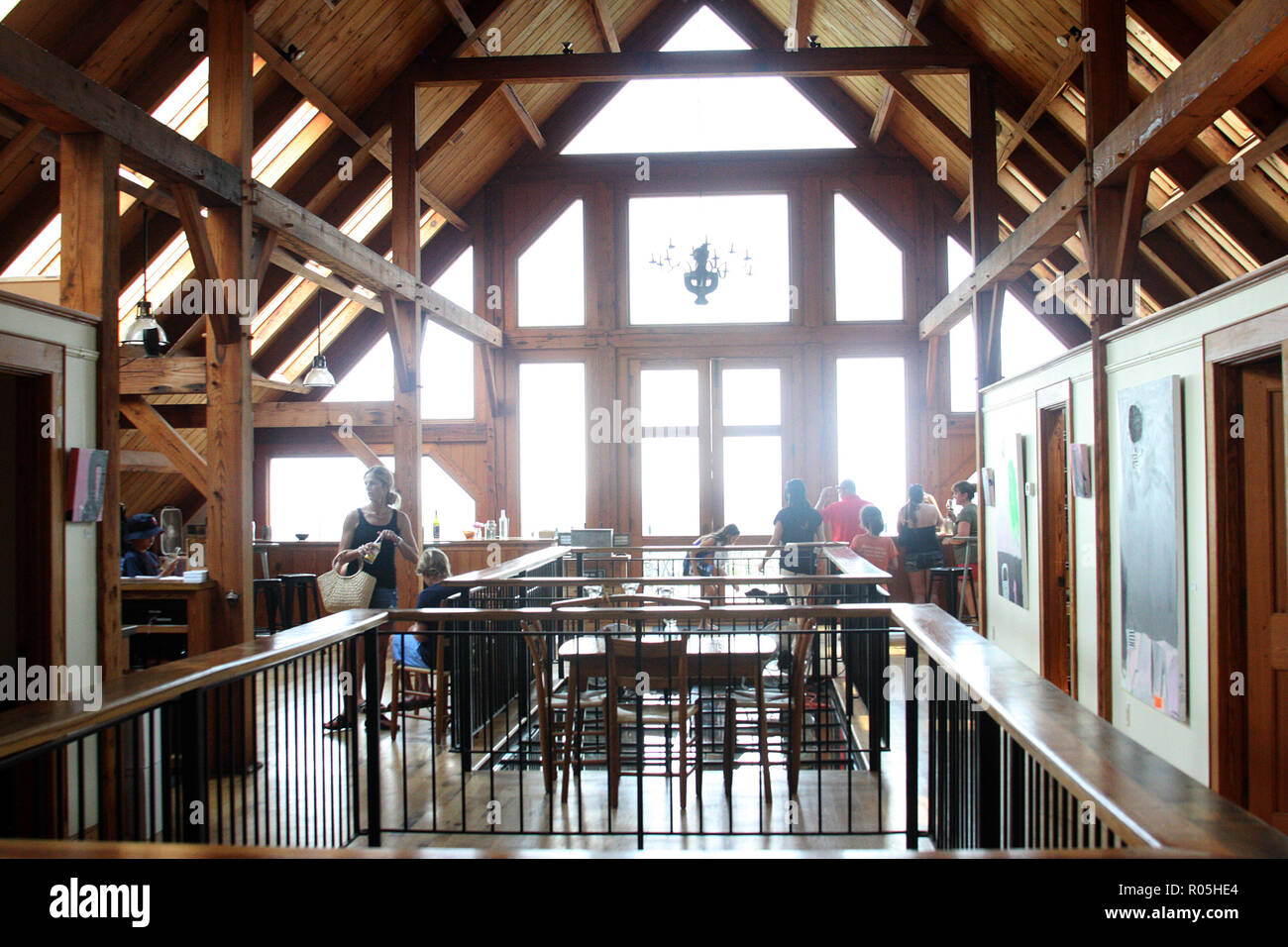 Interior of tasting room at Blenheim Vineyards, VA, USA Stock Photo