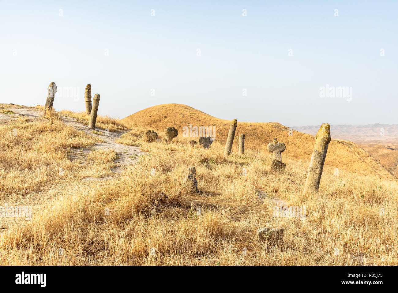 Khaled Nabi cemetery, situated in the Gokcheh Dagh hills of the Turkmen ...