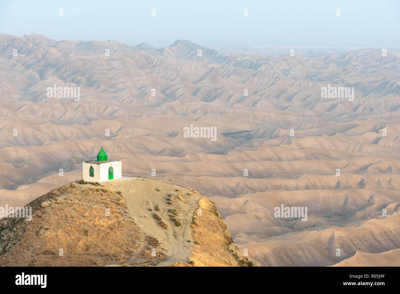 Tomb of Khaled Nabi, situated in the Gokcheh Dagh hills of the Turkmen Sahra in Golestan, Northern Iran Stock Photo