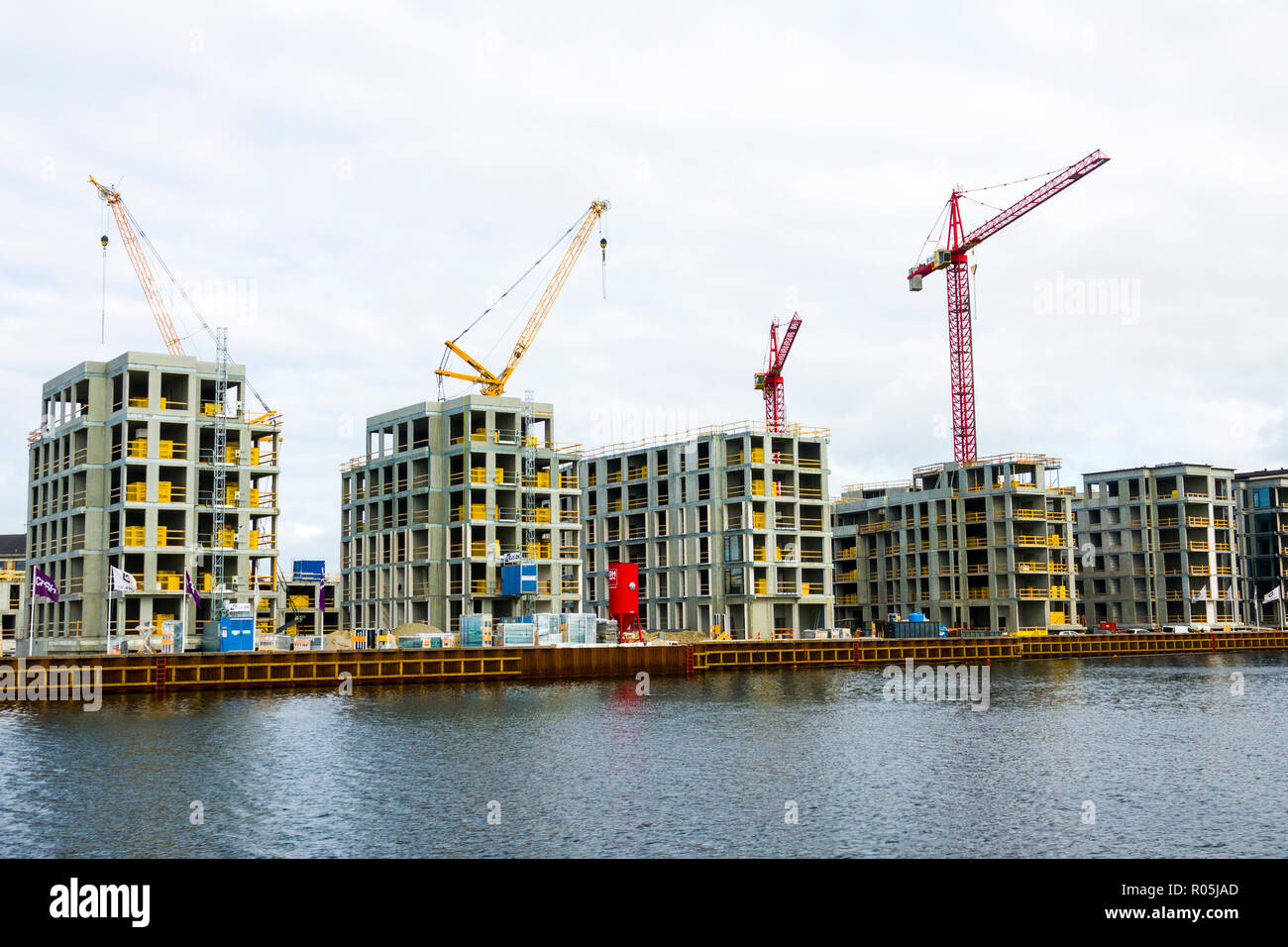 Ultra modern housing in Copenhagen Denmark capital city Stock Photo Alamy