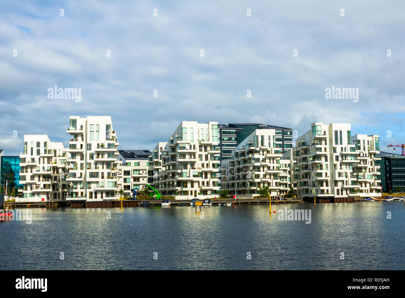 Ultra modern housing in Copenhagen Denmark capital city Stock Photo Alamy
