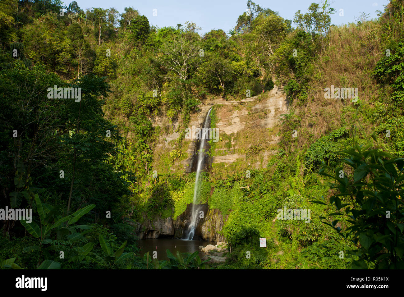 Madhabkunda waterfalls at Srimangal. Moulvibazar, Bangladesh. Stock Photo