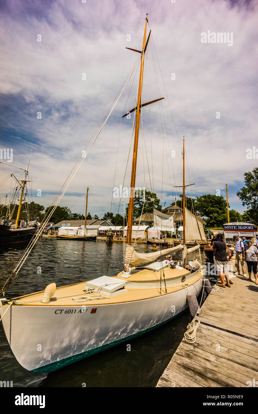 WoodenBoat Show Mystic Seaport Mystic, Connecticut, USA Stock Photo Alamy