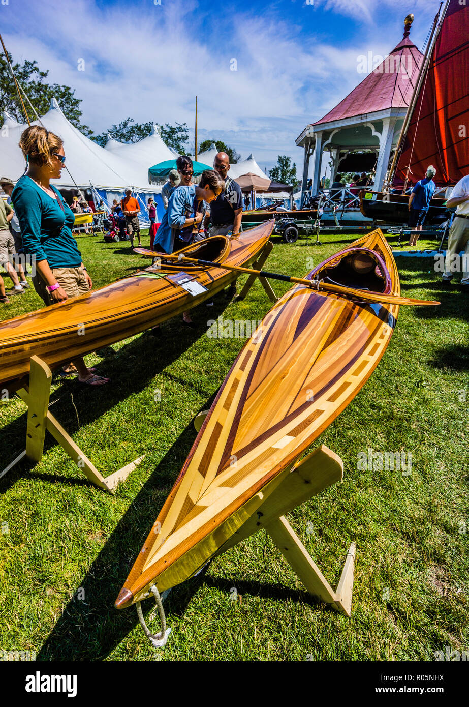 WoodenBoat Show Mystic Seaport Mystic, Connecticut, USA Stock Photo Alamy