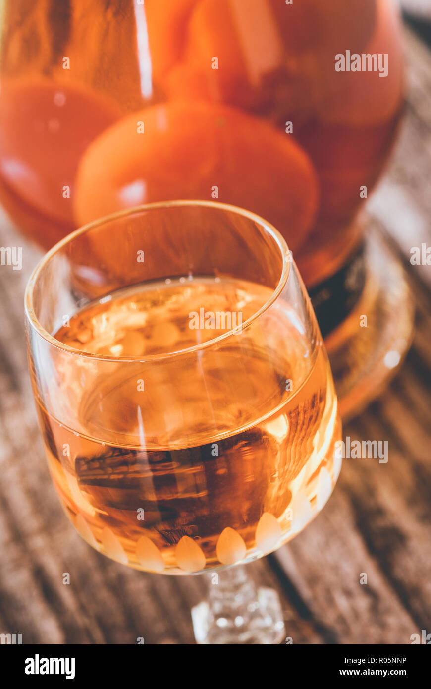 liquor alcohlolic drink after dinner Stock Photo Alamy