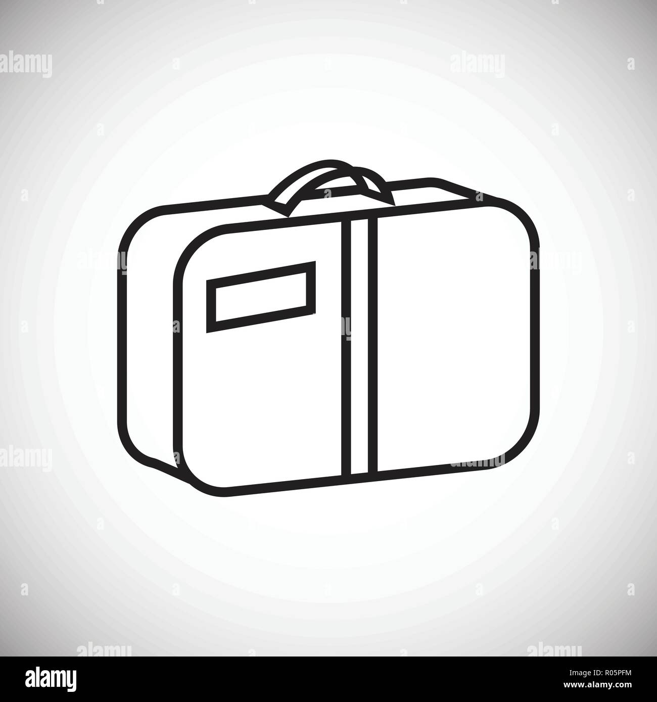 Summer luggage thin line on white background Stock Vector Image & Art ...