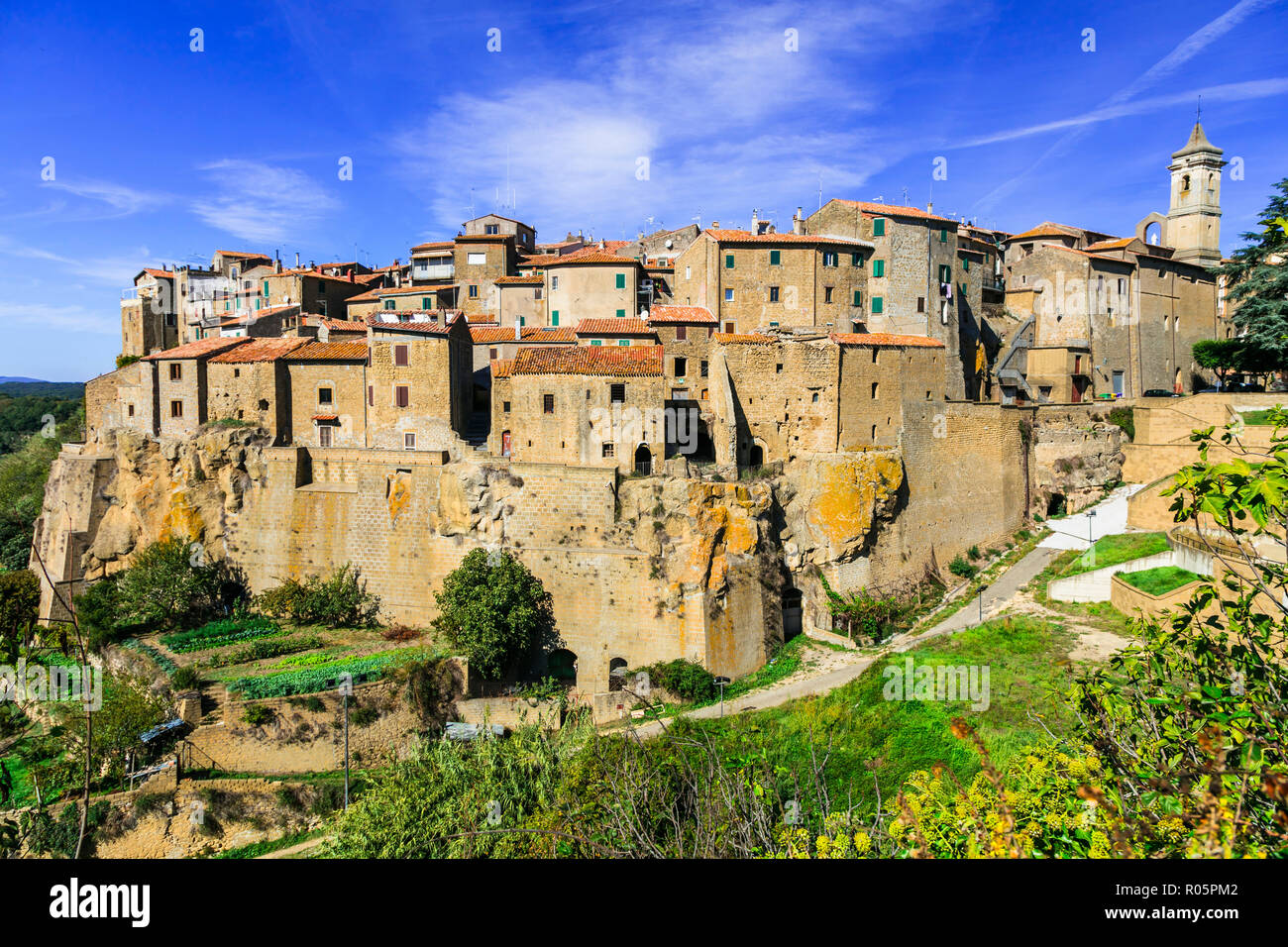 Beautiful Farnese village,panoramic view,Near Viterbo,Lazio,Italy ...
