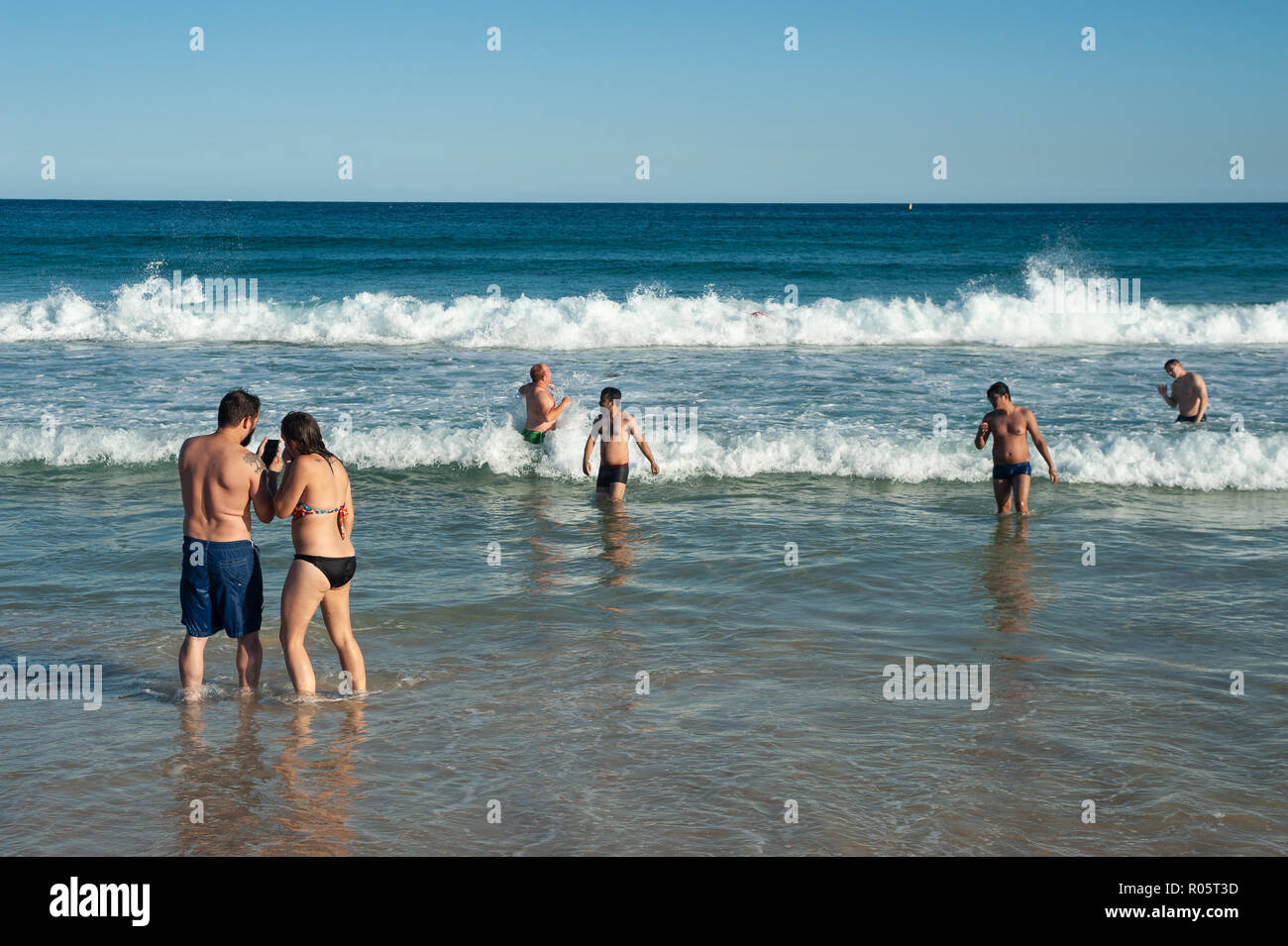 Sydney, Australia, people bathing at Bondi Beach Stock Photo