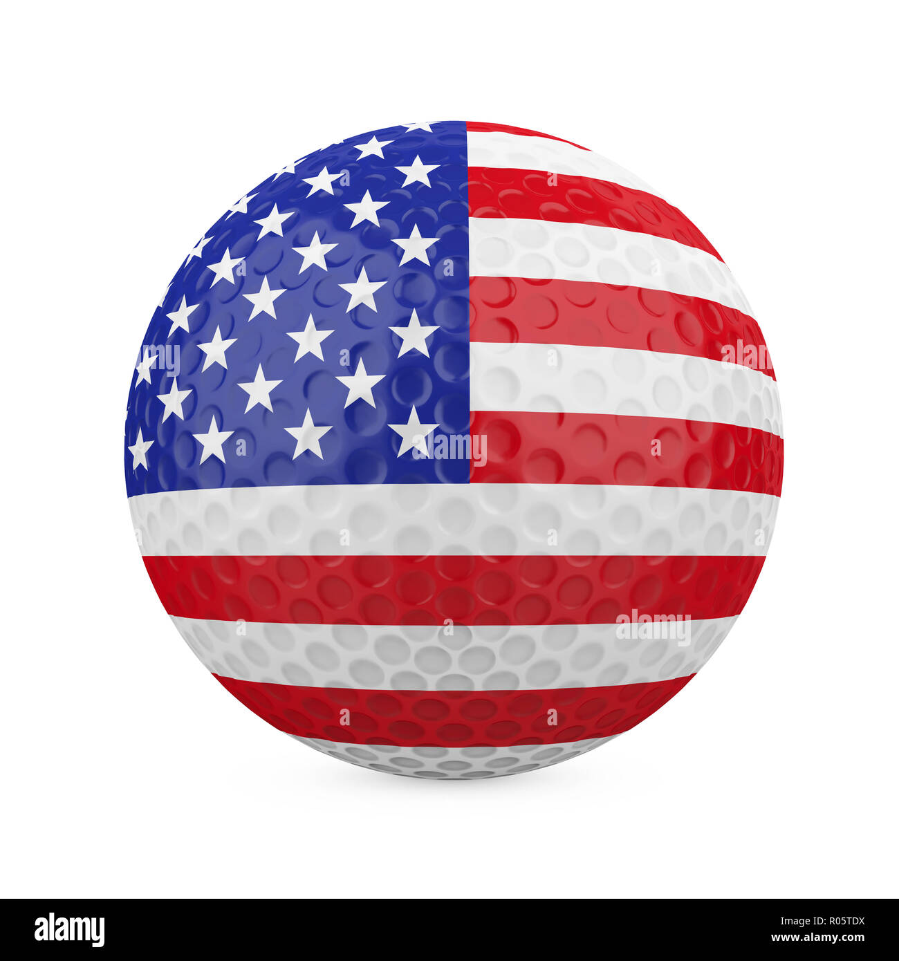 American Golf Ball Isolated Stock Photo Alamy