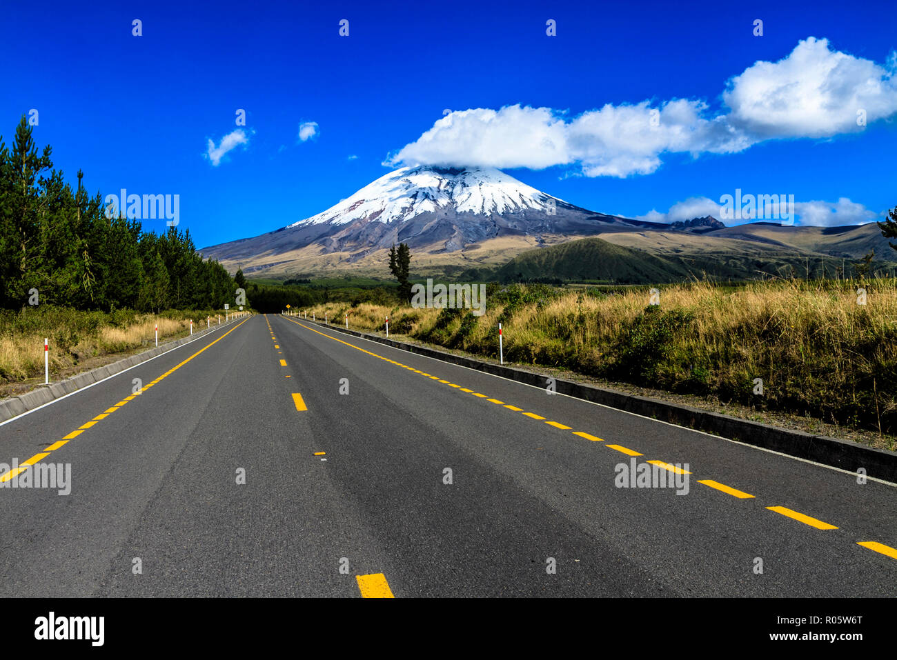 Road ecuador volcano cotopaxi hi-res stock photography and images - Alamy