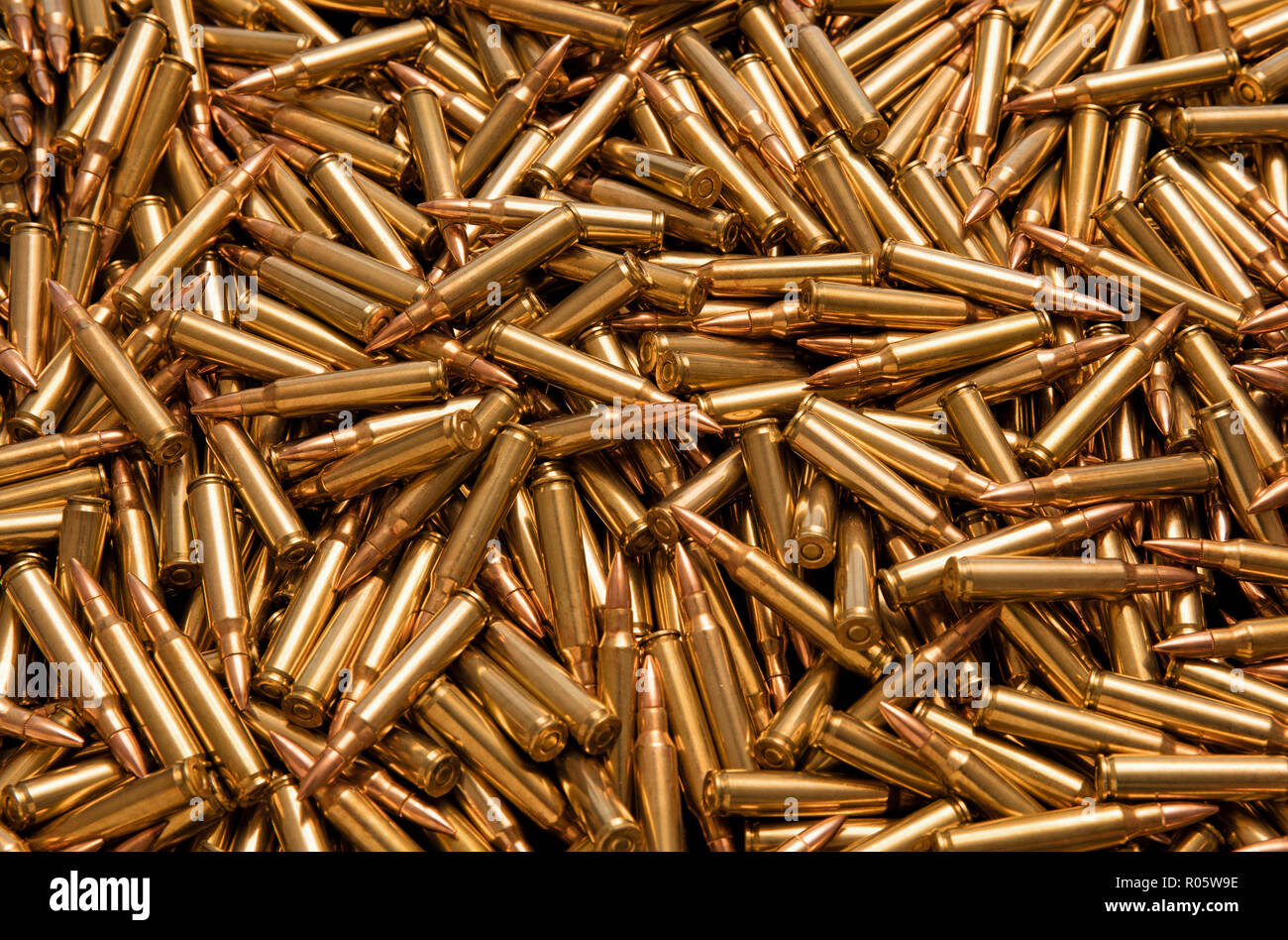 Assault rifle ammunition Stock Photo