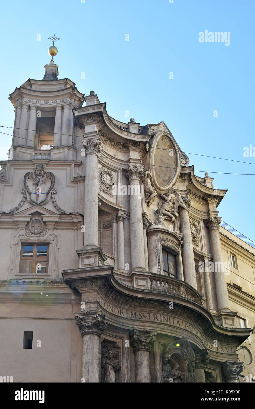 The church of San Carlo alle Quattro Fontane, church of Rome, by