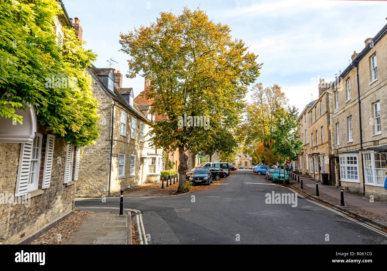 The Town of Woodstock Oxfordshire UK Stock Photo
