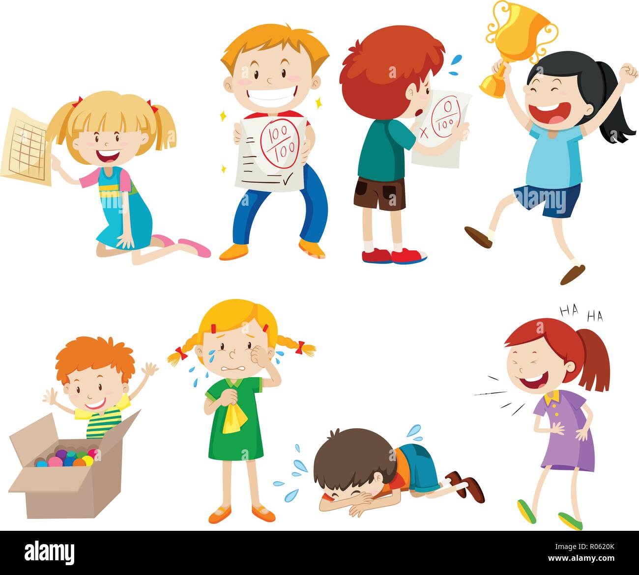 Set of children scene illustration Stock Vector Image & Art - Alamy