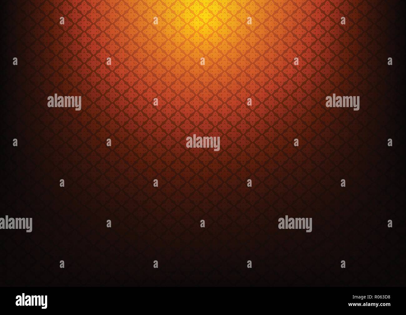 Vector abstract exotic Thai seamless pattern background design, inclusive of pattern swatch Stock Vector