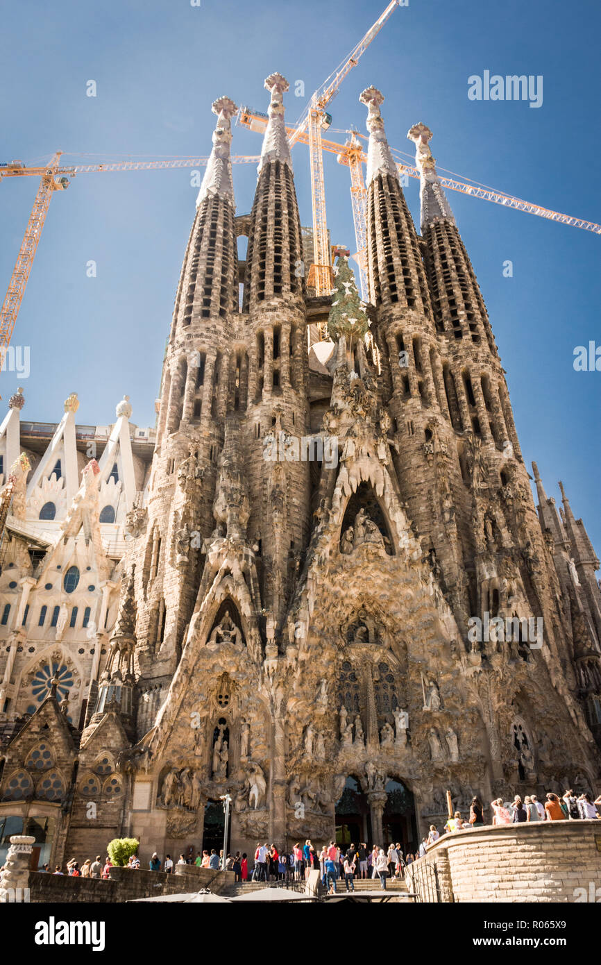 Sagrada Familia in Barcelona Stock Photo