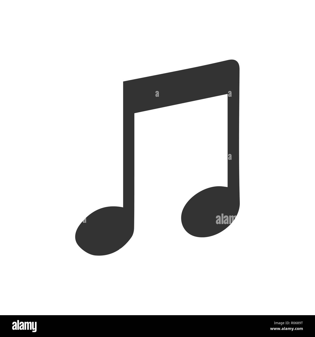 Music Icon .Note symbol for your web site design Stock Vector