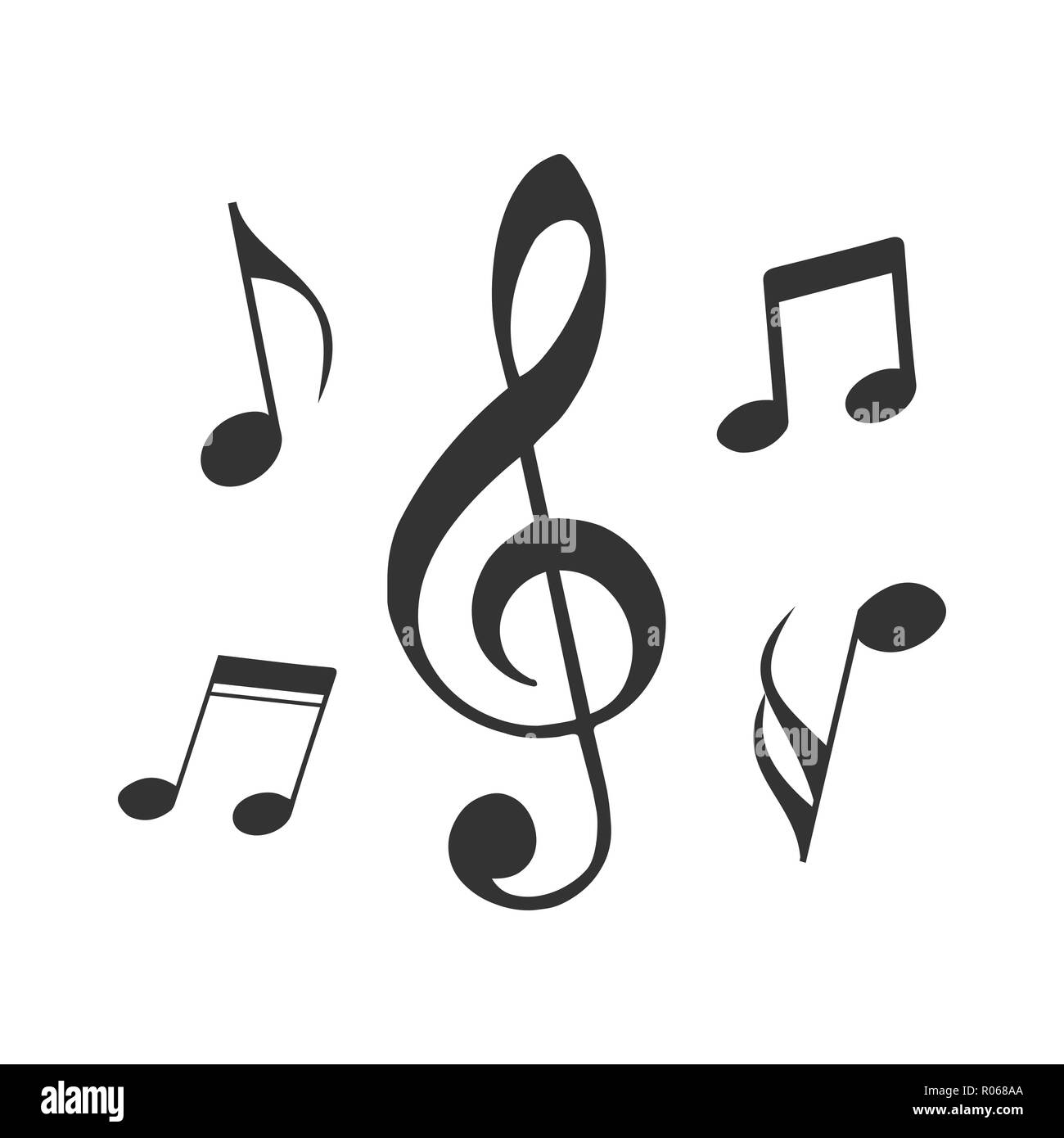 Note Music Icon Vector Design or logo Illustration. Perfect use for  website, design, pattern, etc Stock Photo - Alamy