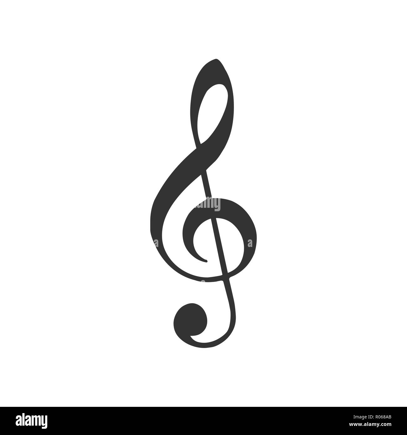 Music Icon .Note symbol for your web site design Stock Vector
