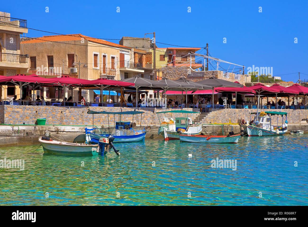Gerolimenas, Mani Peninsula, The Peloponnese, Greece, Europe Stock Photo