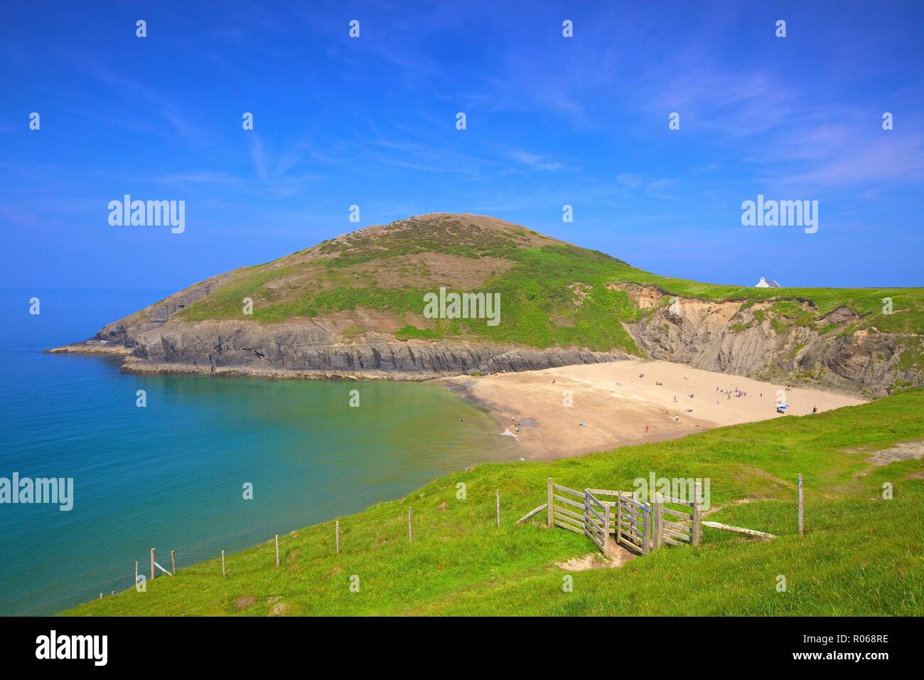 Mwnt Beach, Cardigan Bay, Wales, United Kingdom, Europe Stock Photo