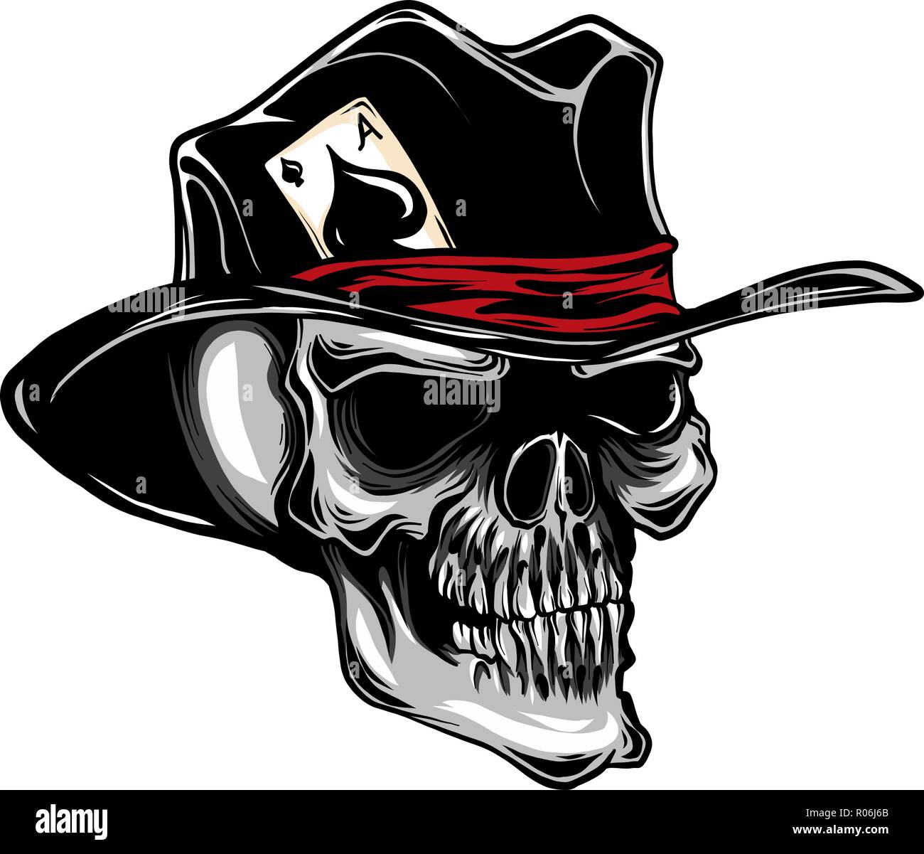 skull top hat