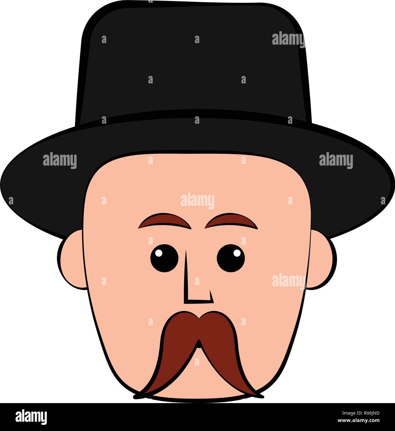 Isolated hipster avatar with a hat Stock Vector Image & Art - Alamy