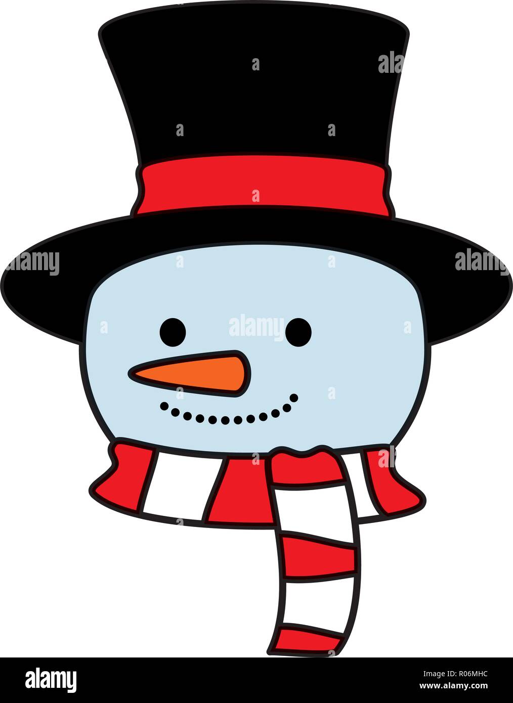 cute snowman head christmas character vector illustration design Stock  Vector Image & Art - Alamy