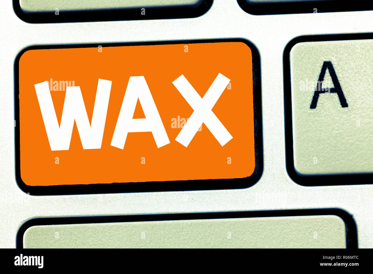 Handwriting text writing Wax. Concept meaning Removing unwanted hair using sticky substance secreted by honeybee Stock Photo - Alamy Handwriting text writing Wax. Concept meaning Removing unwanted hair using sticky substance secreted by honeybee Stock Photo - Alamy