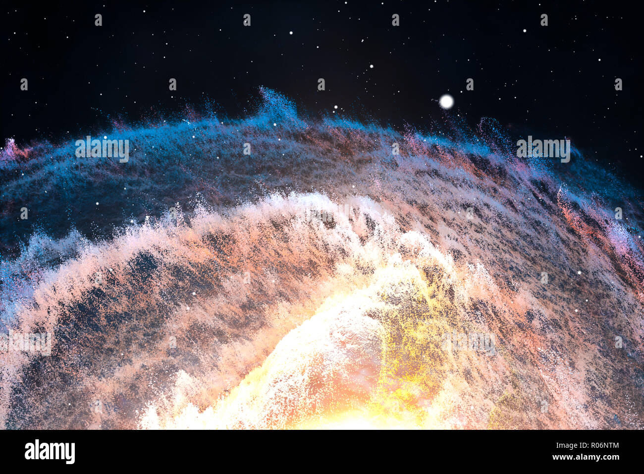 Rendering fantasy space stars nebula hi-res stock photography and ...