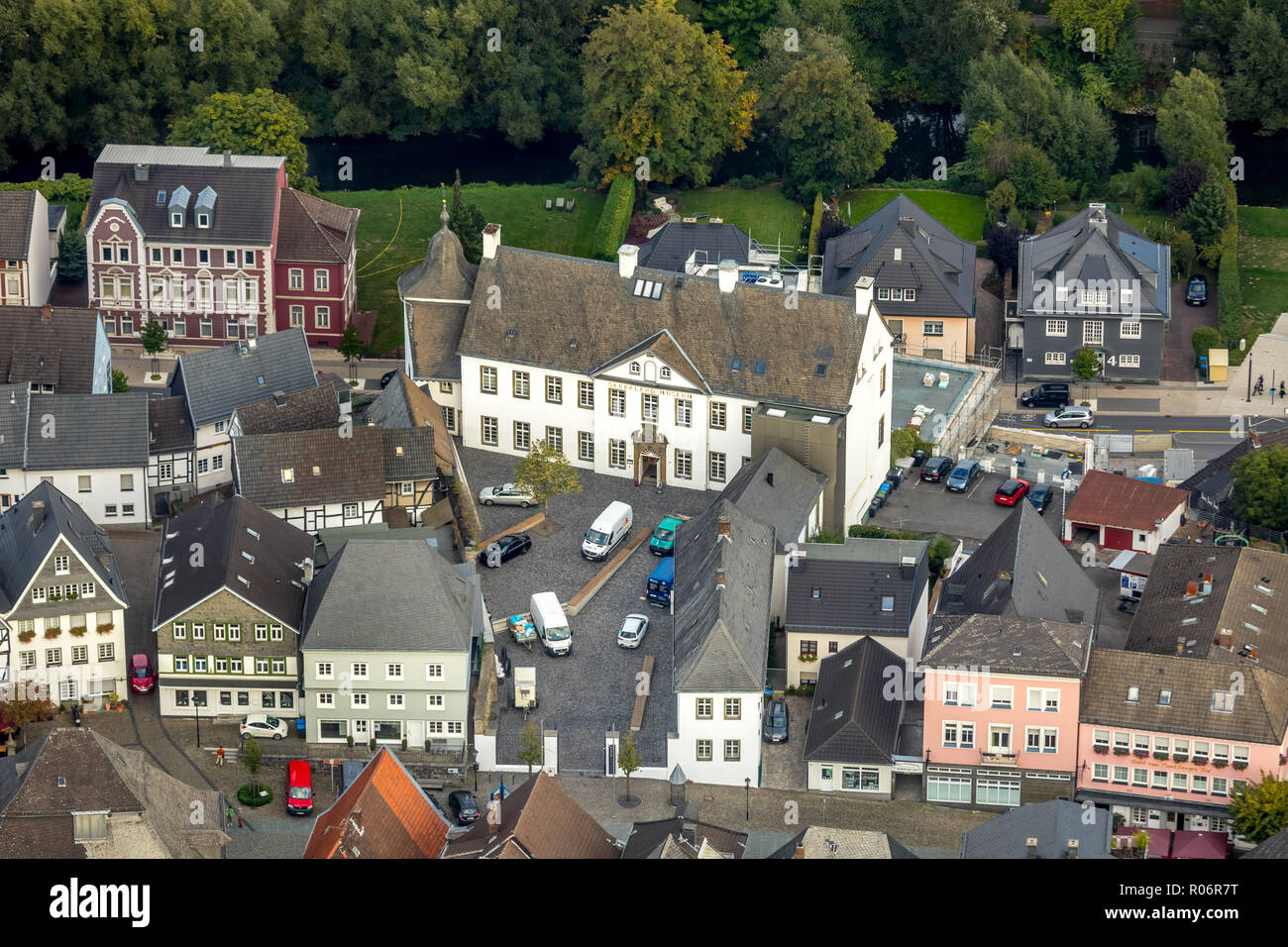 Aerial view, Sauerland Museum, Arnsberg, Sauerland, North Rhine-Westphalia, Germany, Arnsberg, Sauerland, Europe, aerial view, birds-eyes view, aerial Stock Photo