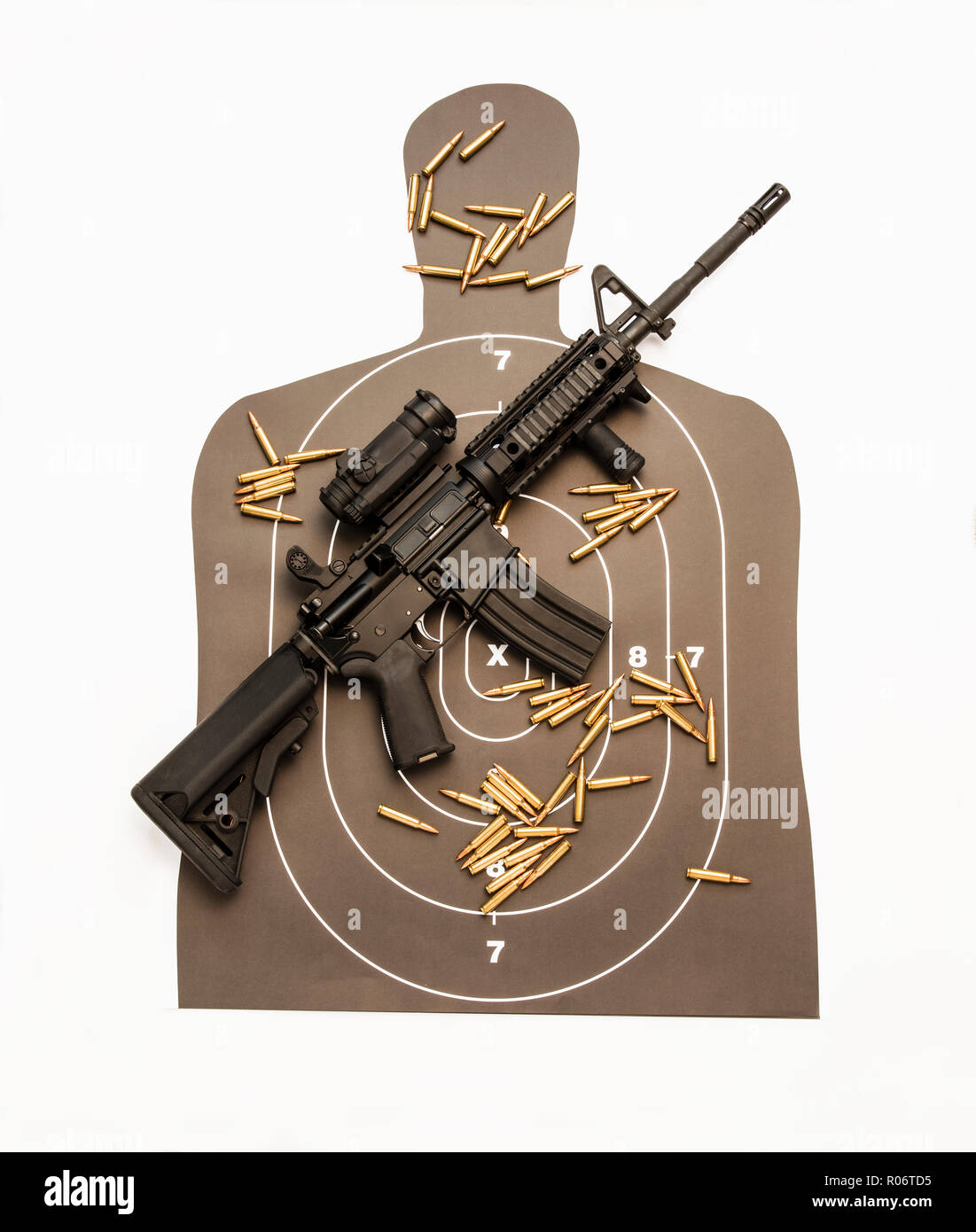 Gun target Cut Out Stock Images & Pictures - Alamy