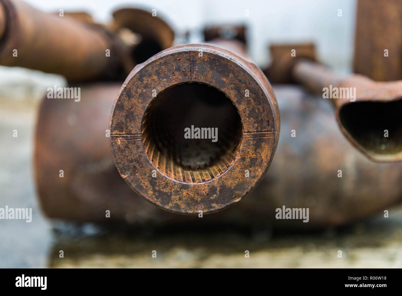 Unexploded Ordnance (UXO) in Laos after the Vietnam War Stock Photo