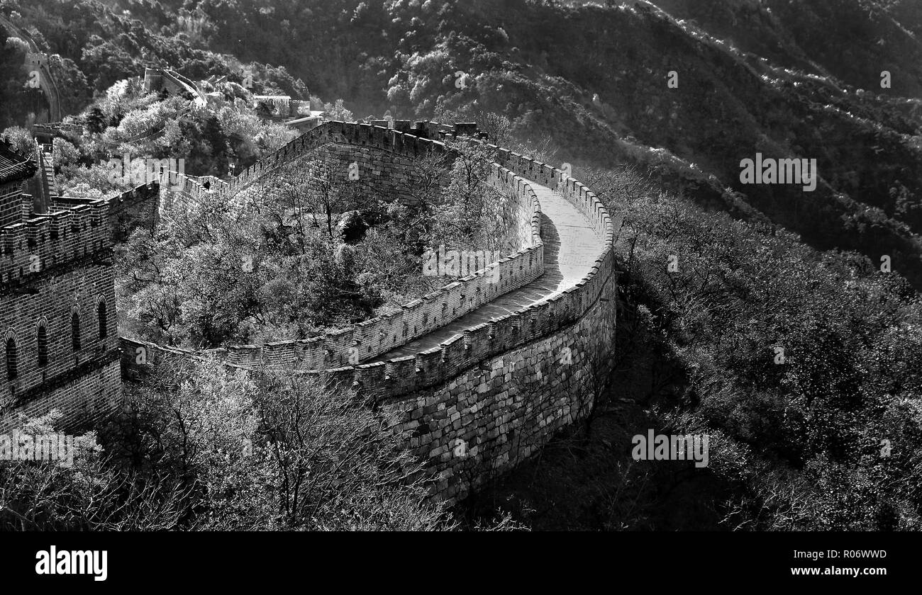 The Great Wall in Mutianyu Stock Photo Alamy