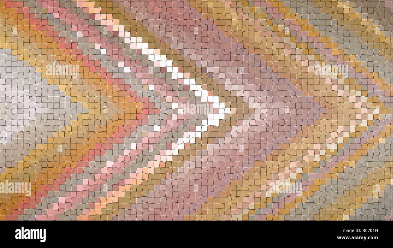 3D mosaic rendering based on an abstract angular composition consisting ...
