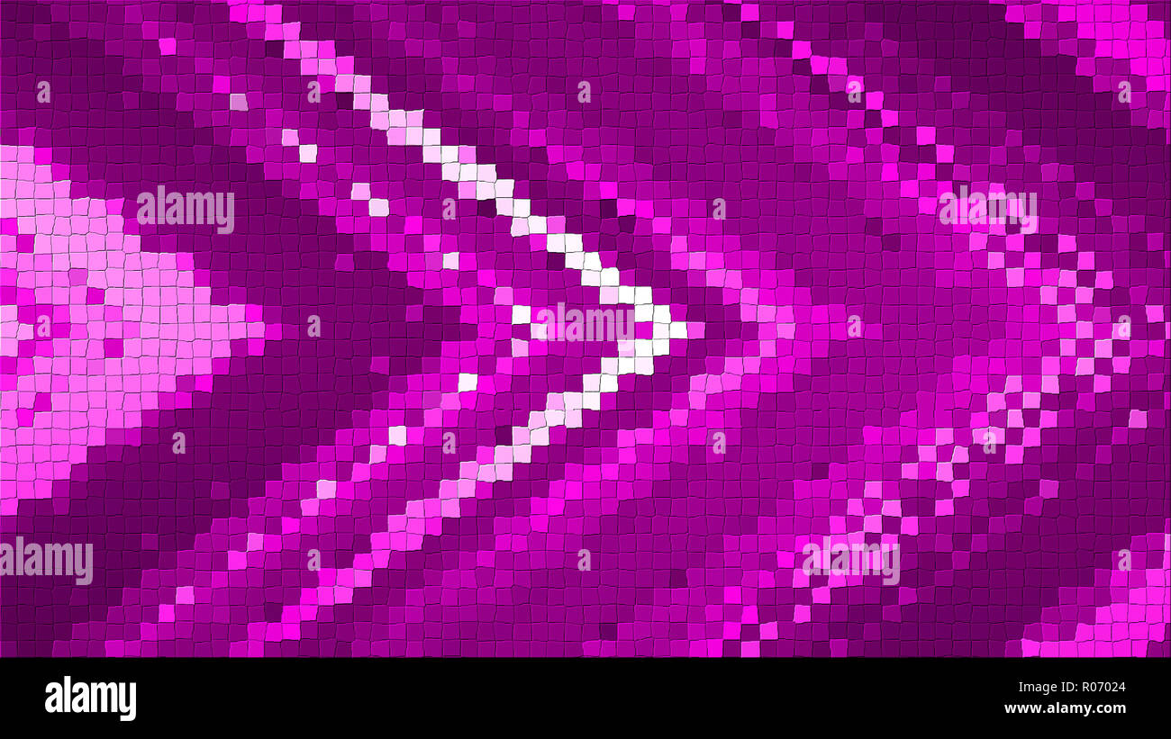 3D mosaic rendering based on an abstract angular composition consisting ...