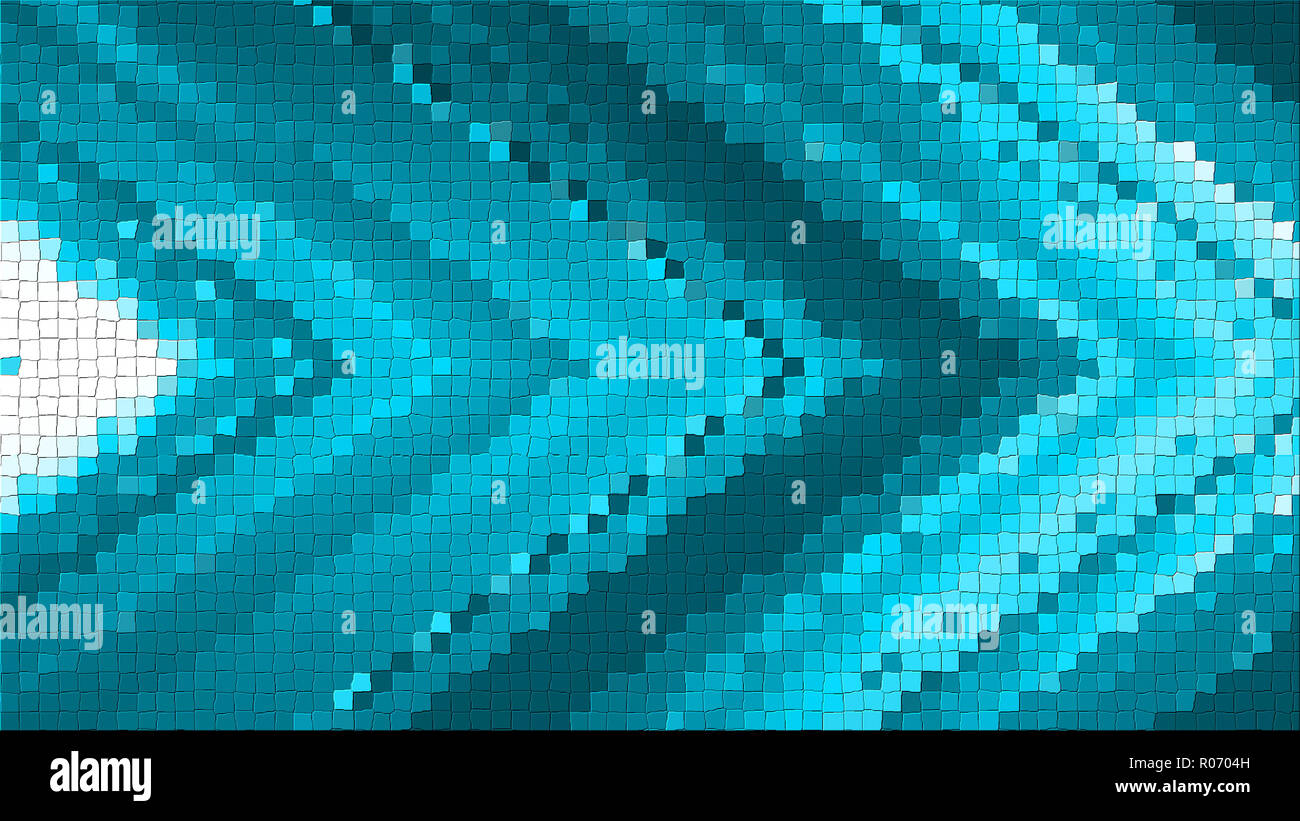 3D mosaic rendering based on an abstract angular composition consisting ...
