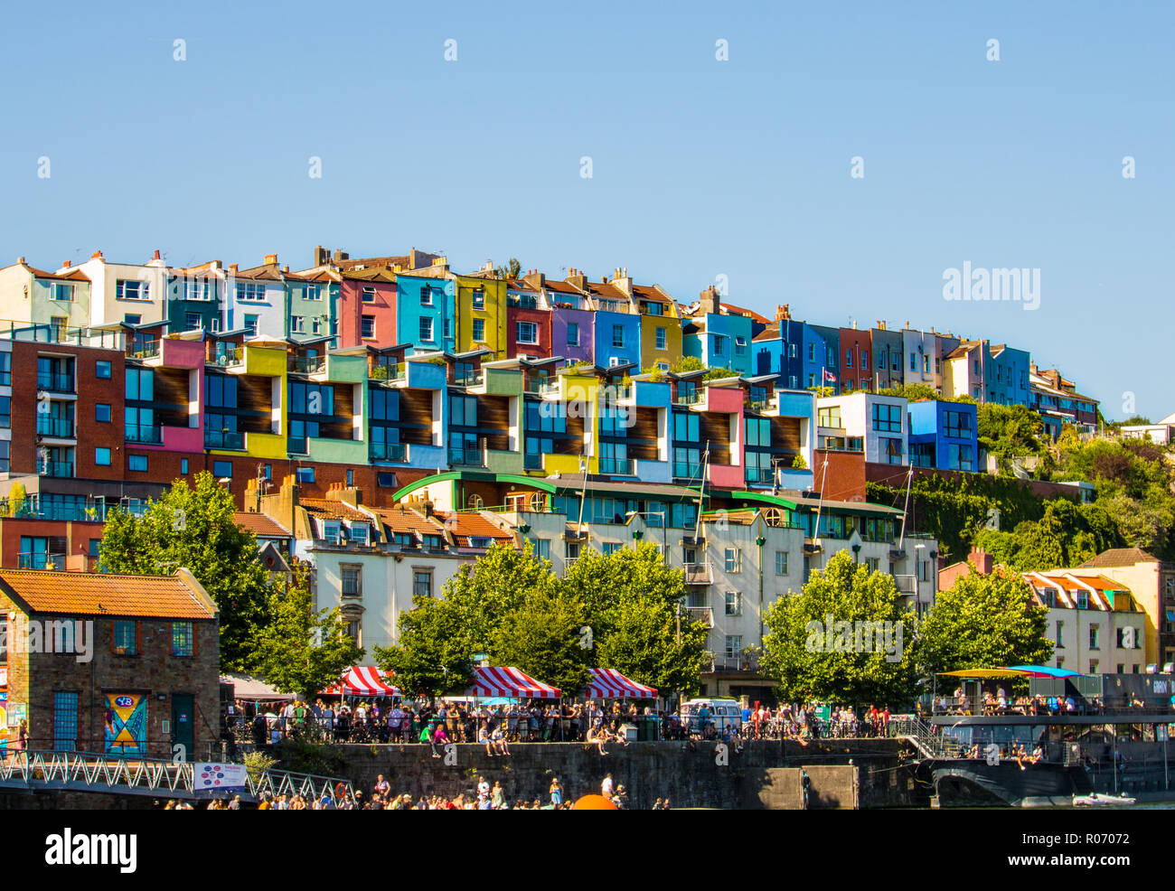colorfull houses in bristol Stock Photo - Alamy